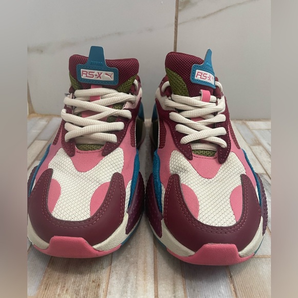 PUMA RS-X3 Puzzle Chunky Sneakers Colorblock Y2K US 6.5C big kid/ women’s 8 - Picture 5 of 16